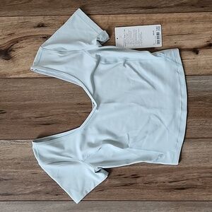 Lululemon Align Tee, 6, Ocean Air, Cropped, Tight, Sweat Wicking, New With Tags